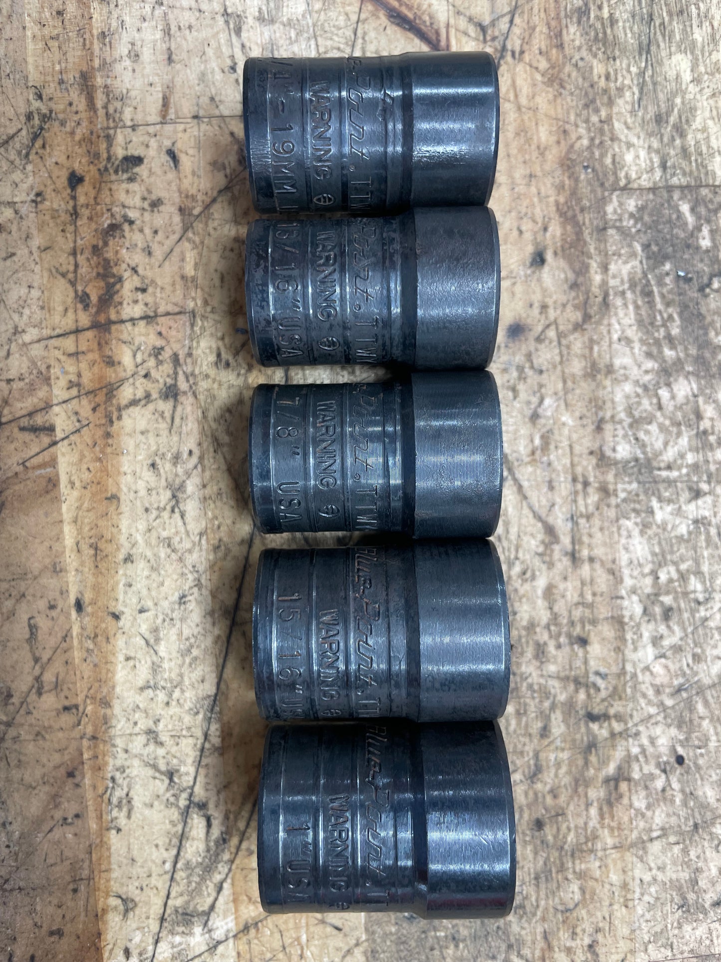 Blue Point Rounded Nut/Bolt Extractor Set Twist Socket 5pc USA