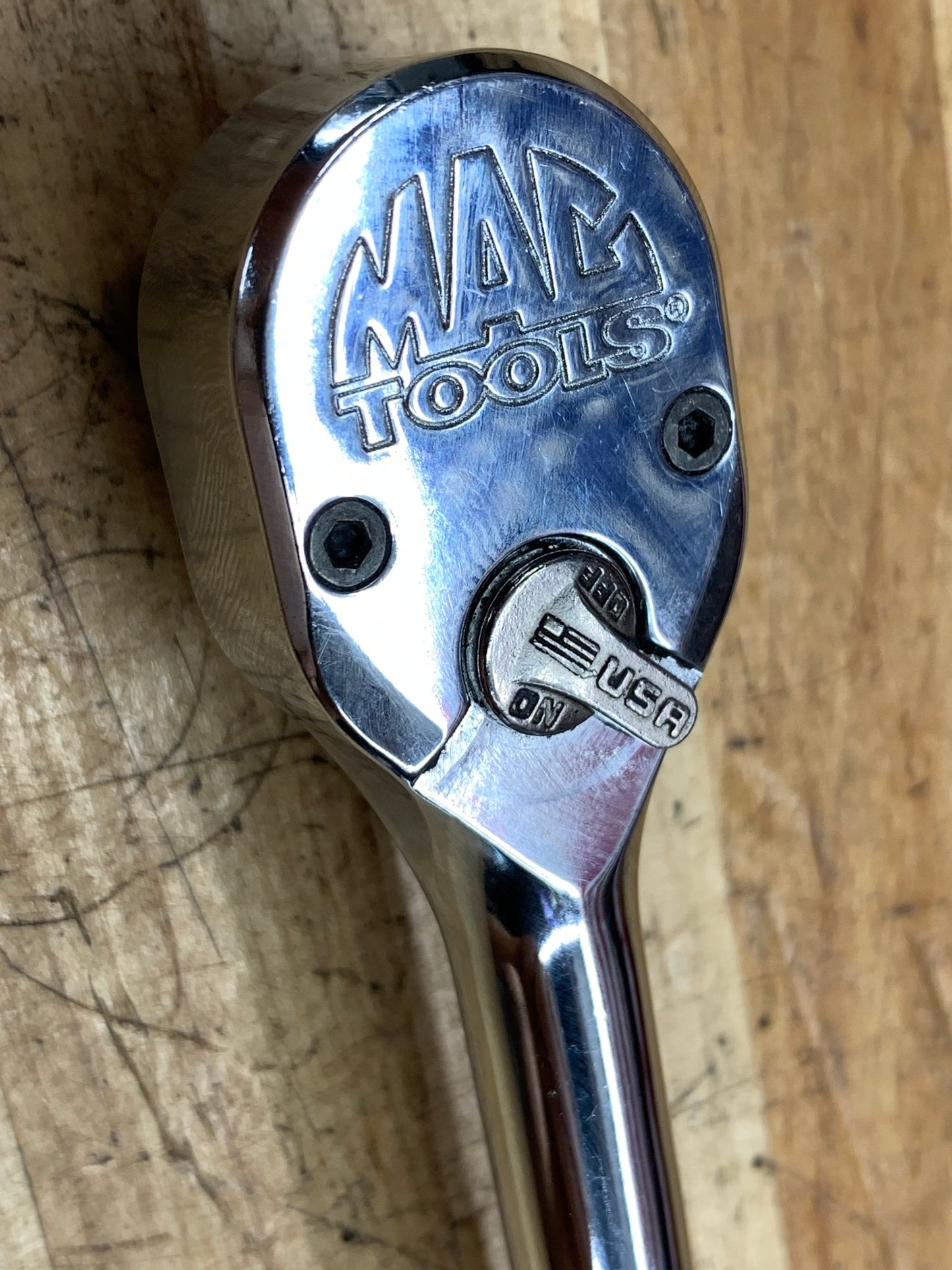 Mac Tools Long 3/8" Fine Tooth Ratchet LIKE NEW XR1390A USA