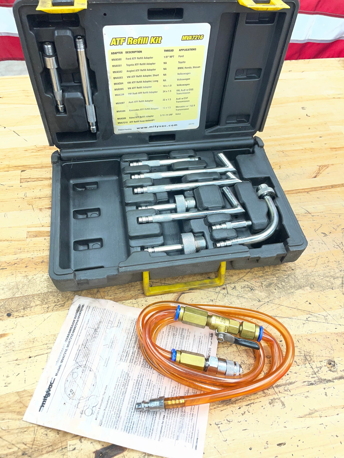 Mityvac Transmission ATF Refill Kit  COMPLETE MVA7216