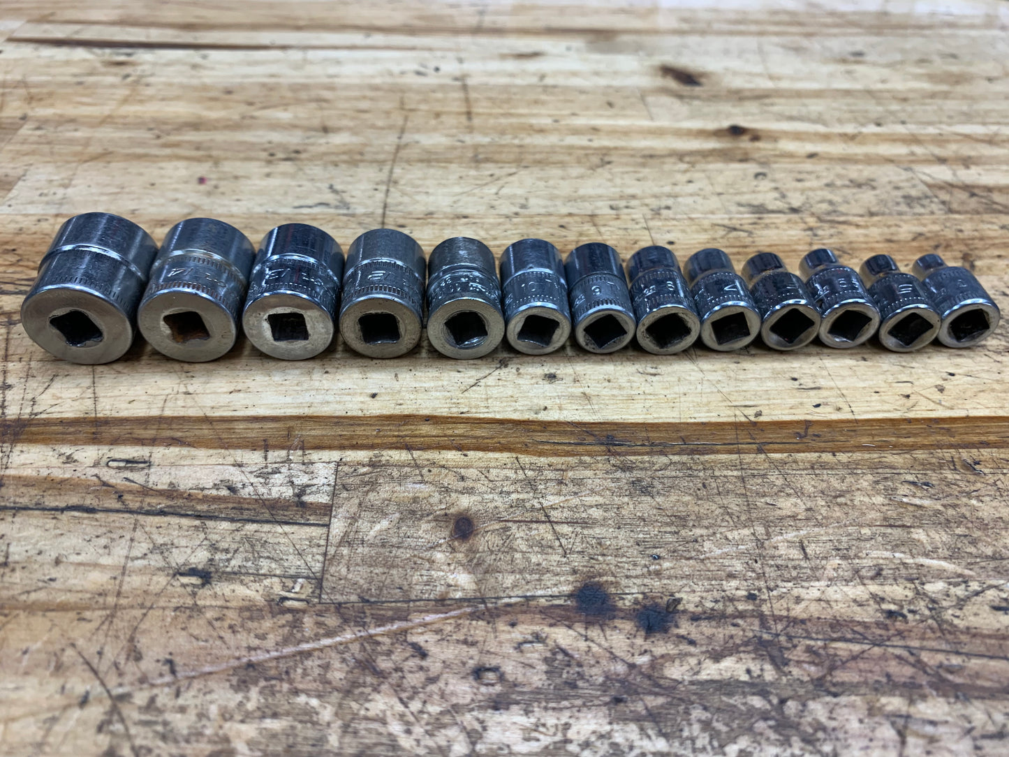 Snap On 1/4" Shallow Socket Set Metric 13pc USA 113TMMY