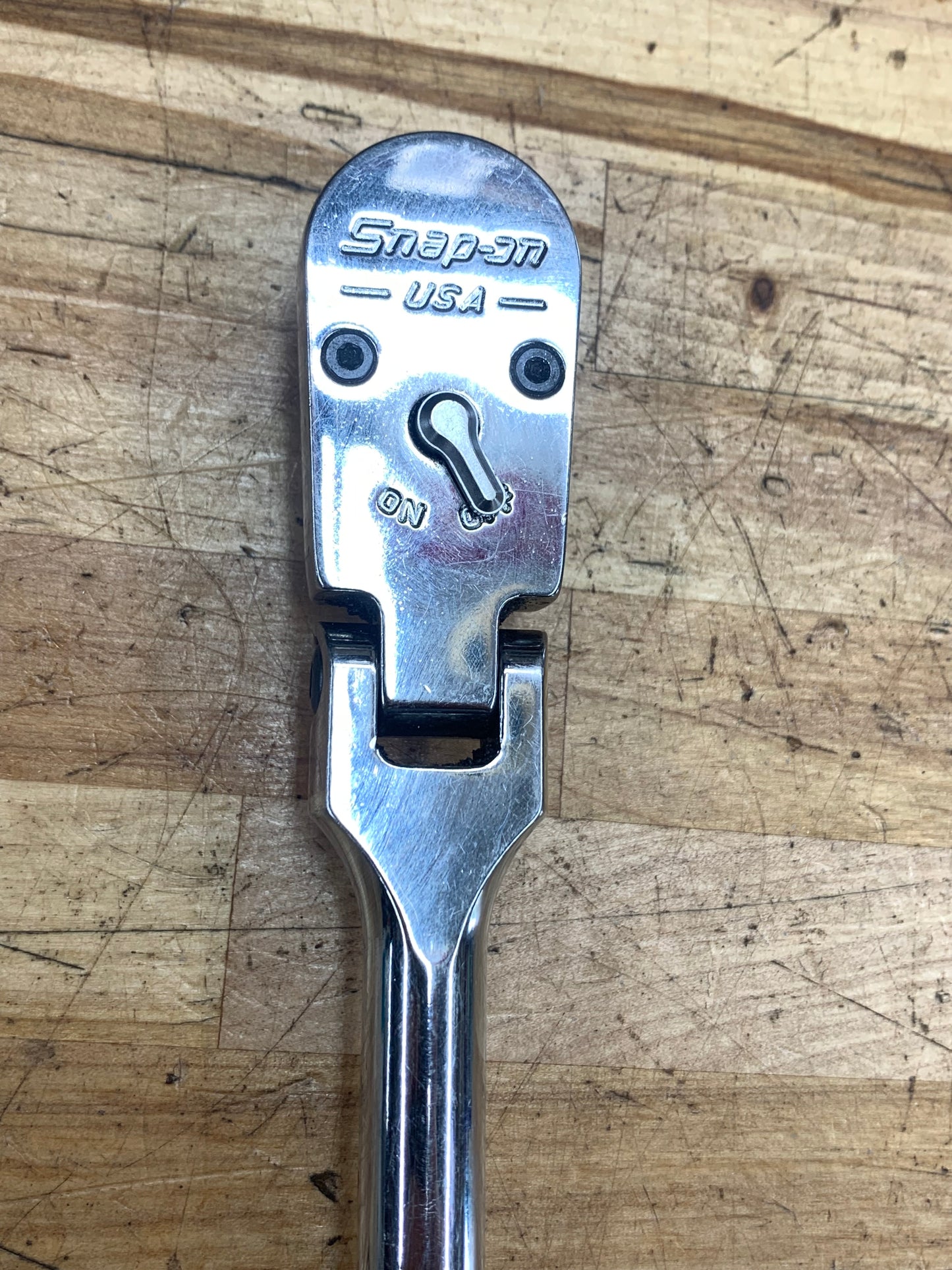 Snap On 3/8" Flex Head Ratchet Green FHLFD100