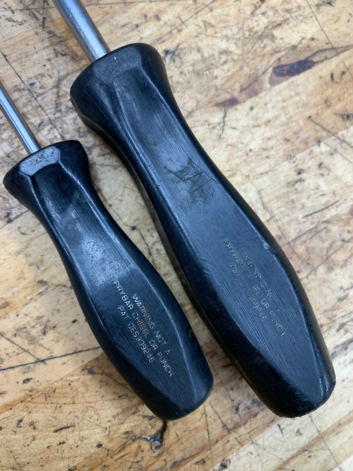 Snap On Long Screwdriver Set 2pc Flathead/Phillips Hard Handle USA