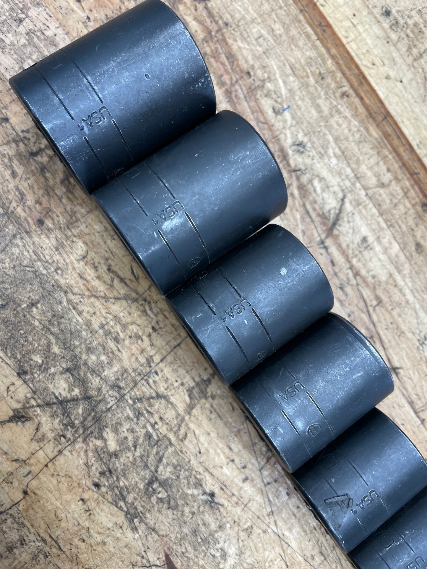 CAT by Snap On 1/2” SAE Impact Shallow Socket Set 11pc USA 1/2” to 1-1/8”