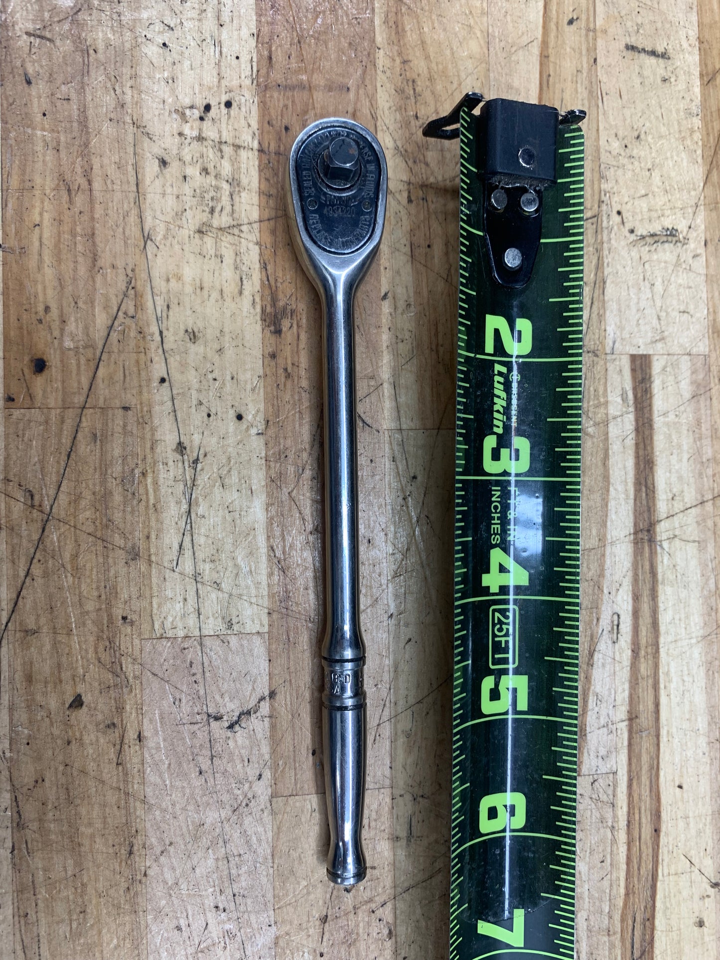 Snap On 1/4" Long Ratchet TML830