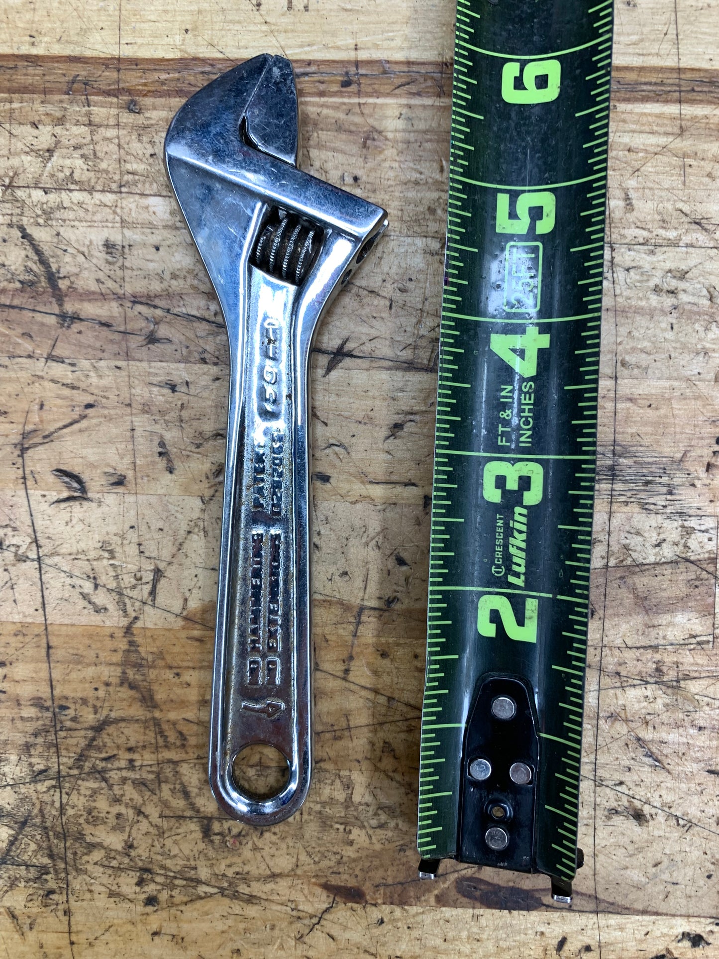 Snap On 6" Adjustable Wrench 6" Chorme USA AD6