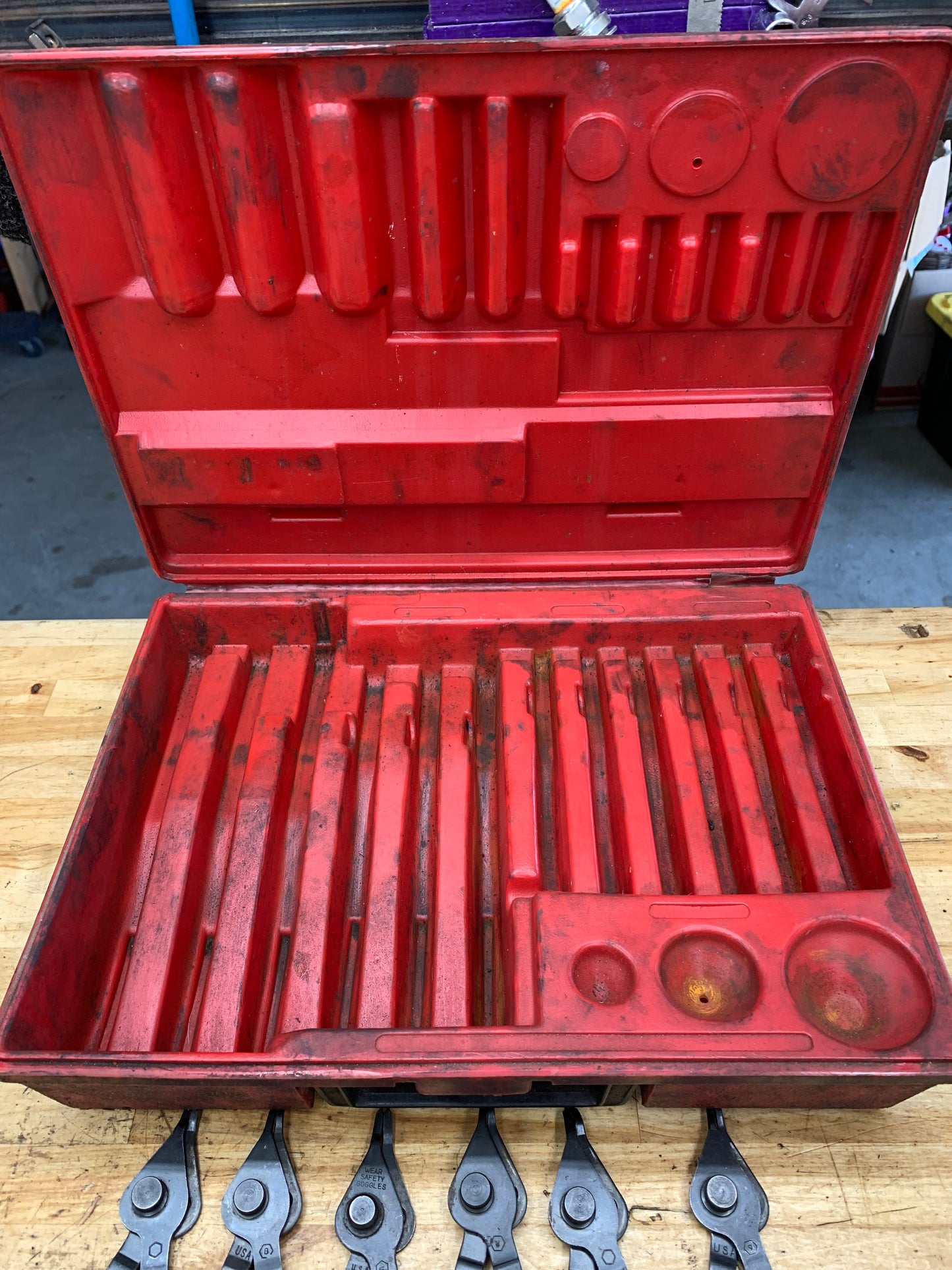 Mac Tools 12pc Snap Ring Plier Set USA PK1250