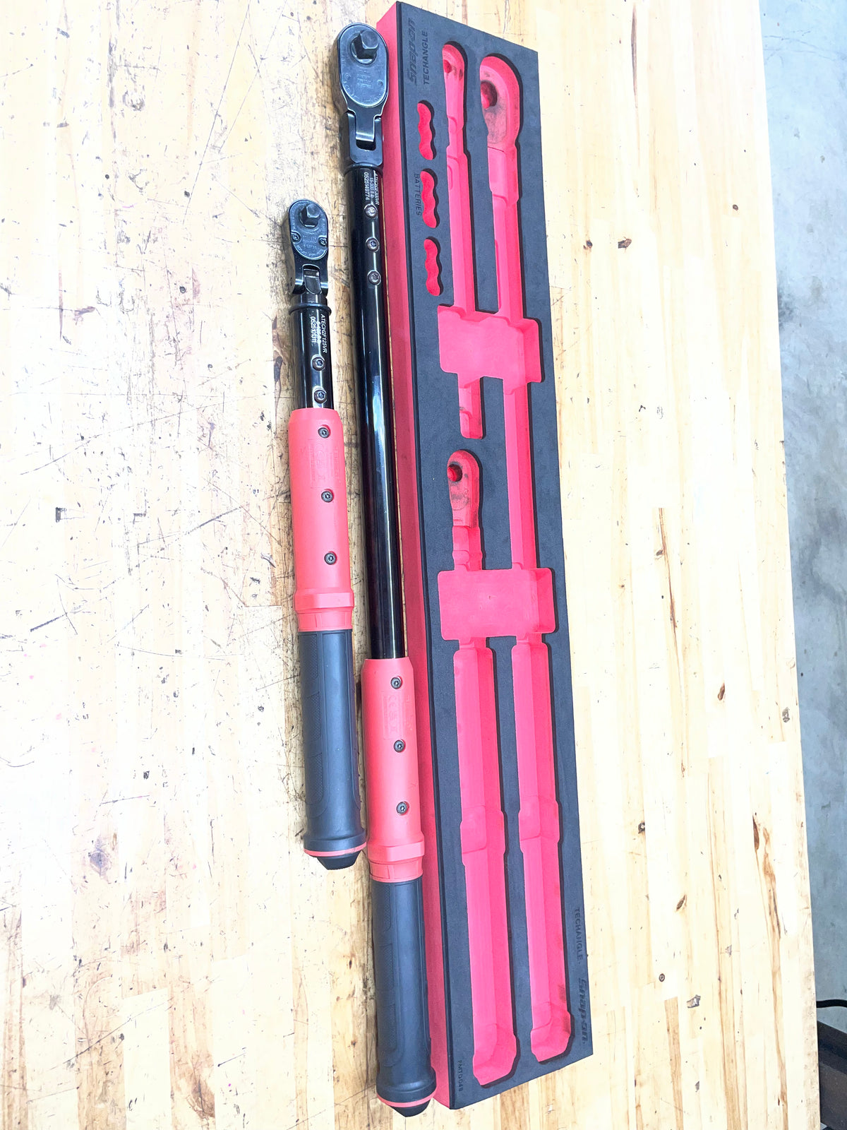 Snap On Techangle 1/2” & 3/8” Torque Wrench Foam Set USA
