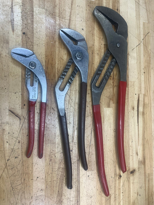 Blue Point Tongue Groove Water Pump Plier set 3pc Channellock style