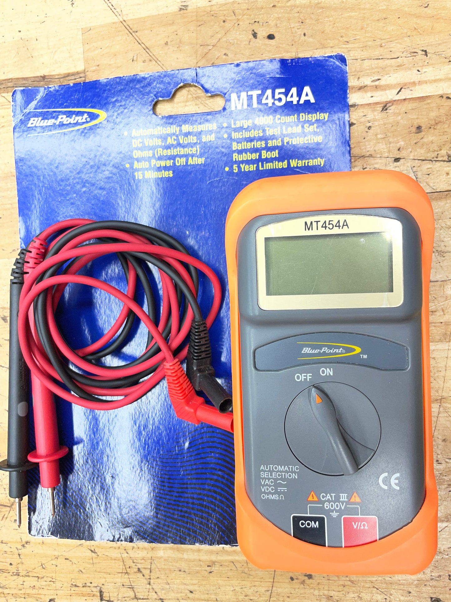 Blue Point Automatic Multimeter DMM EXCELLENT CONDITION MT454A
