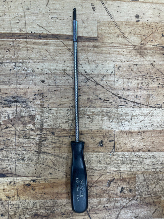Snap On Flexible Shank Carburetor Adjusting Ball End Hex Driver USA MD18A