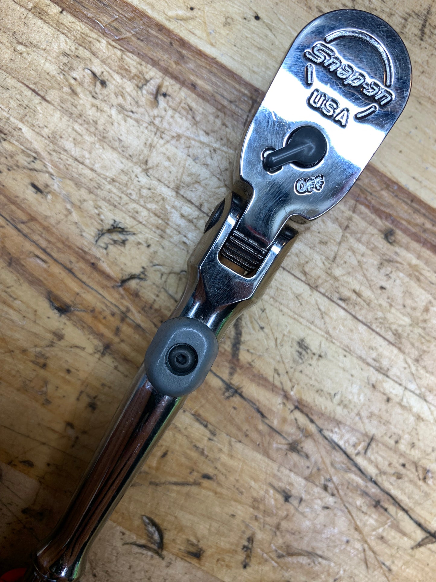 Snap On 1/4” Locking Flex Head Ratchet Soft Grip USA THLX72