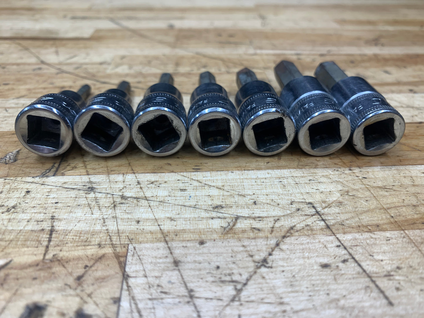 Snap On 3/8” Metric Hex Bit Socket Set 7pc USA 207EFAMY