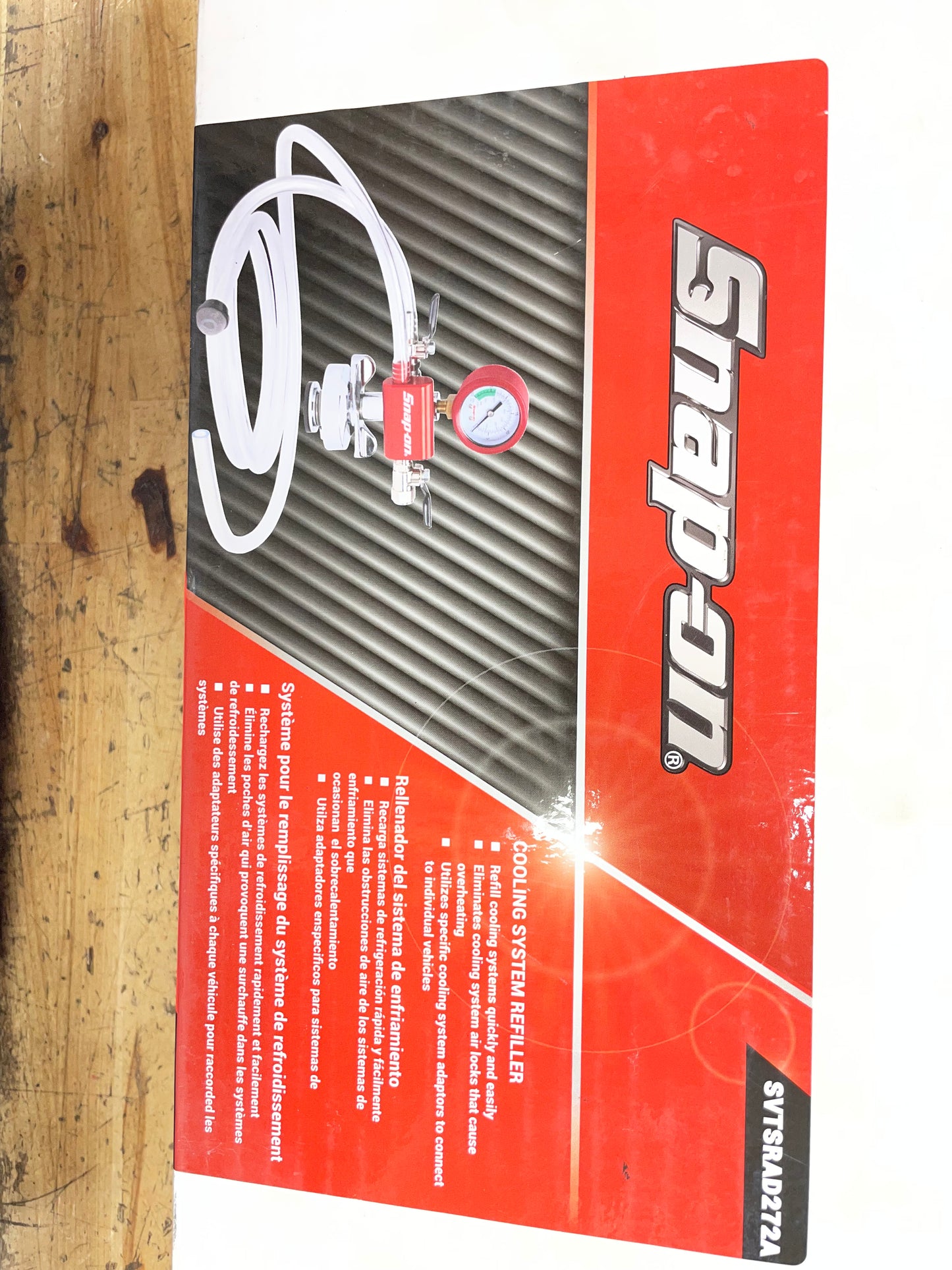 Snap On Pneumatic Cooling System Refiller NIB SVTSRAD272A
