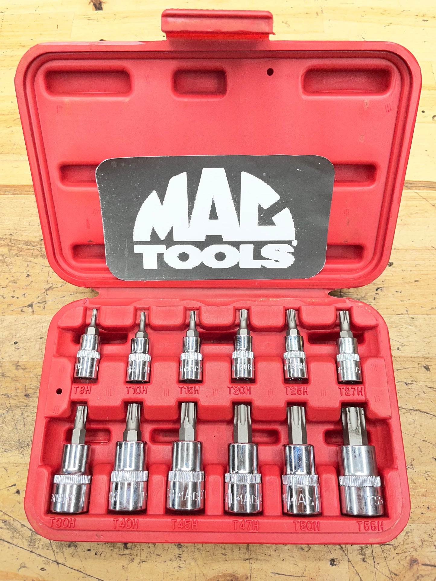 Mac Tools Security Torx Socket Set 12pc LIKE NEW ST12HB