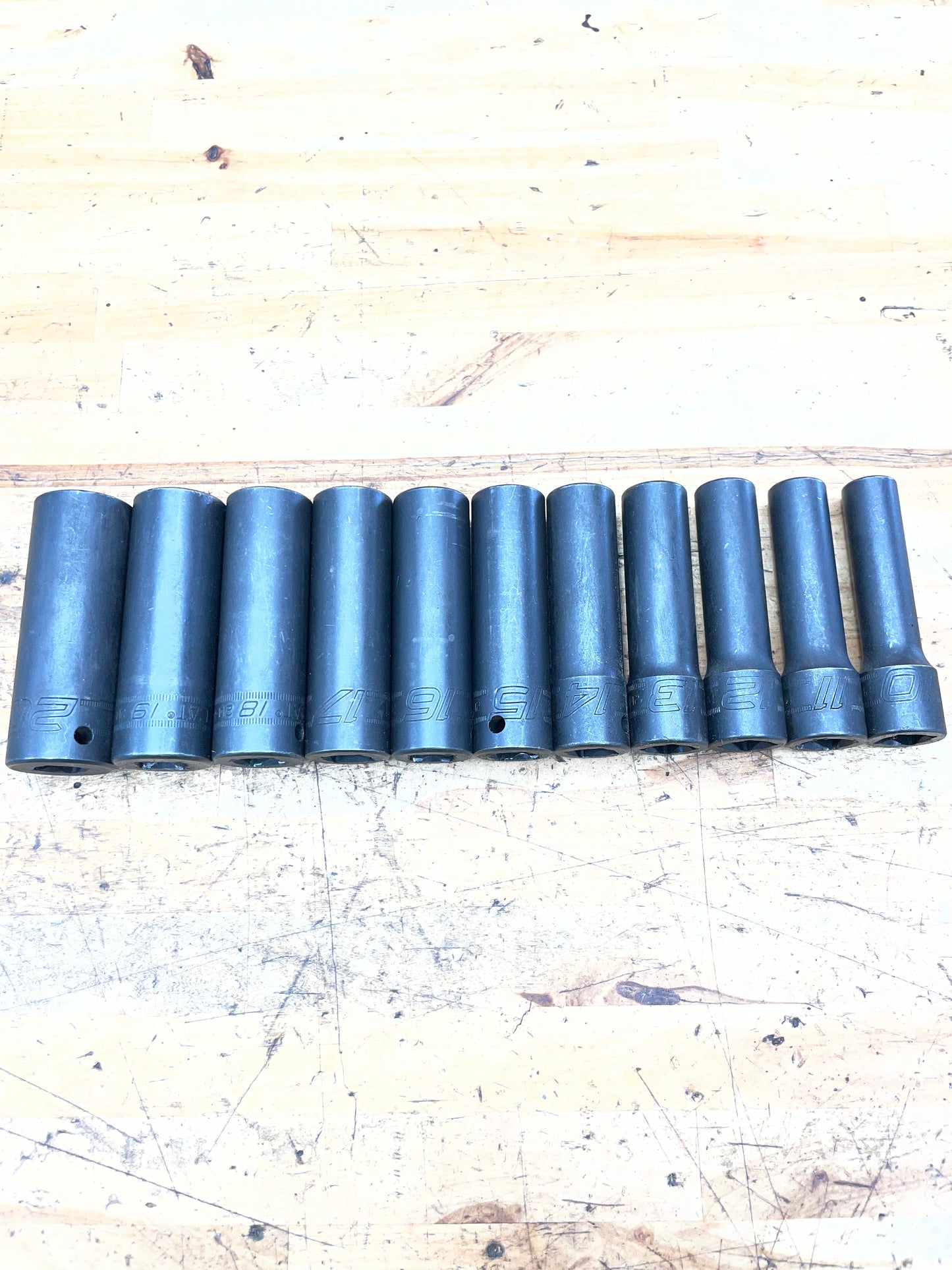 CAT by Snap On 1/2” Metric Deep Impact Socket Set 11pc USA 10-20mm