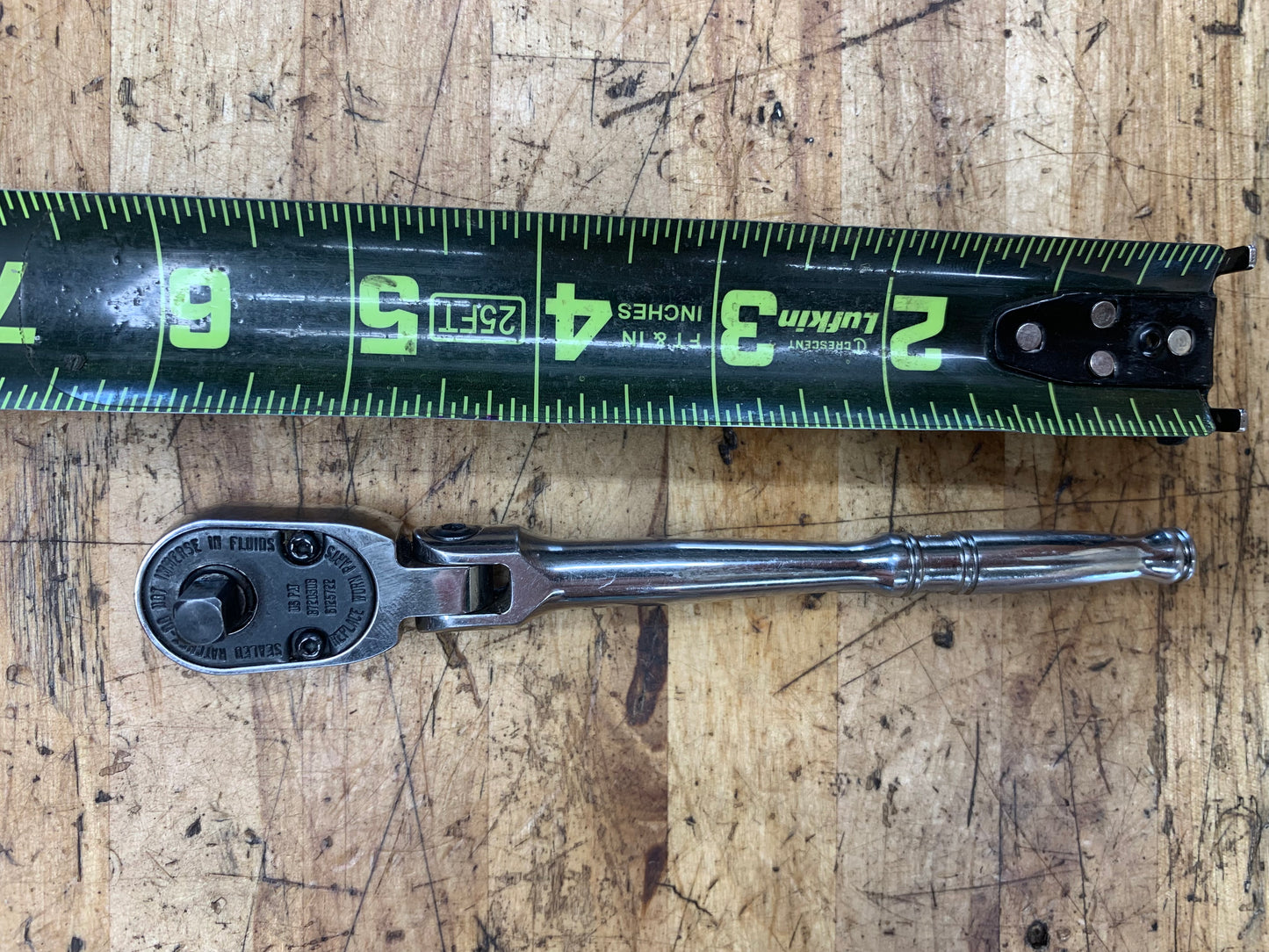 Snap On 1/4" Flex Head Ratchet USA TF72