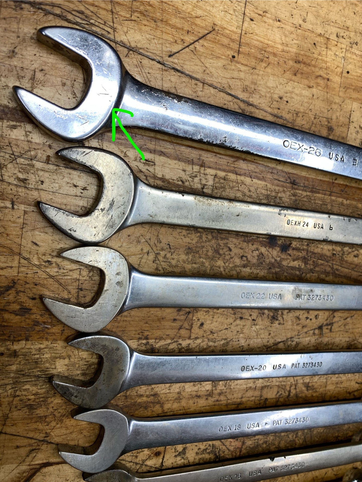 Snap On SAE Combo Wrench Set 10pc. 5/16" to 13/16" USA