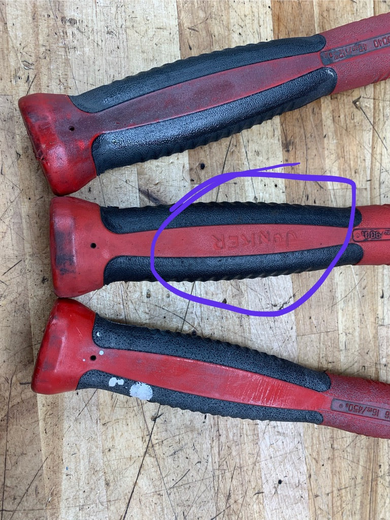 Snap On Ball Peen Hammer Set Deadblow 3pc 16oz, 32oz, 40oz