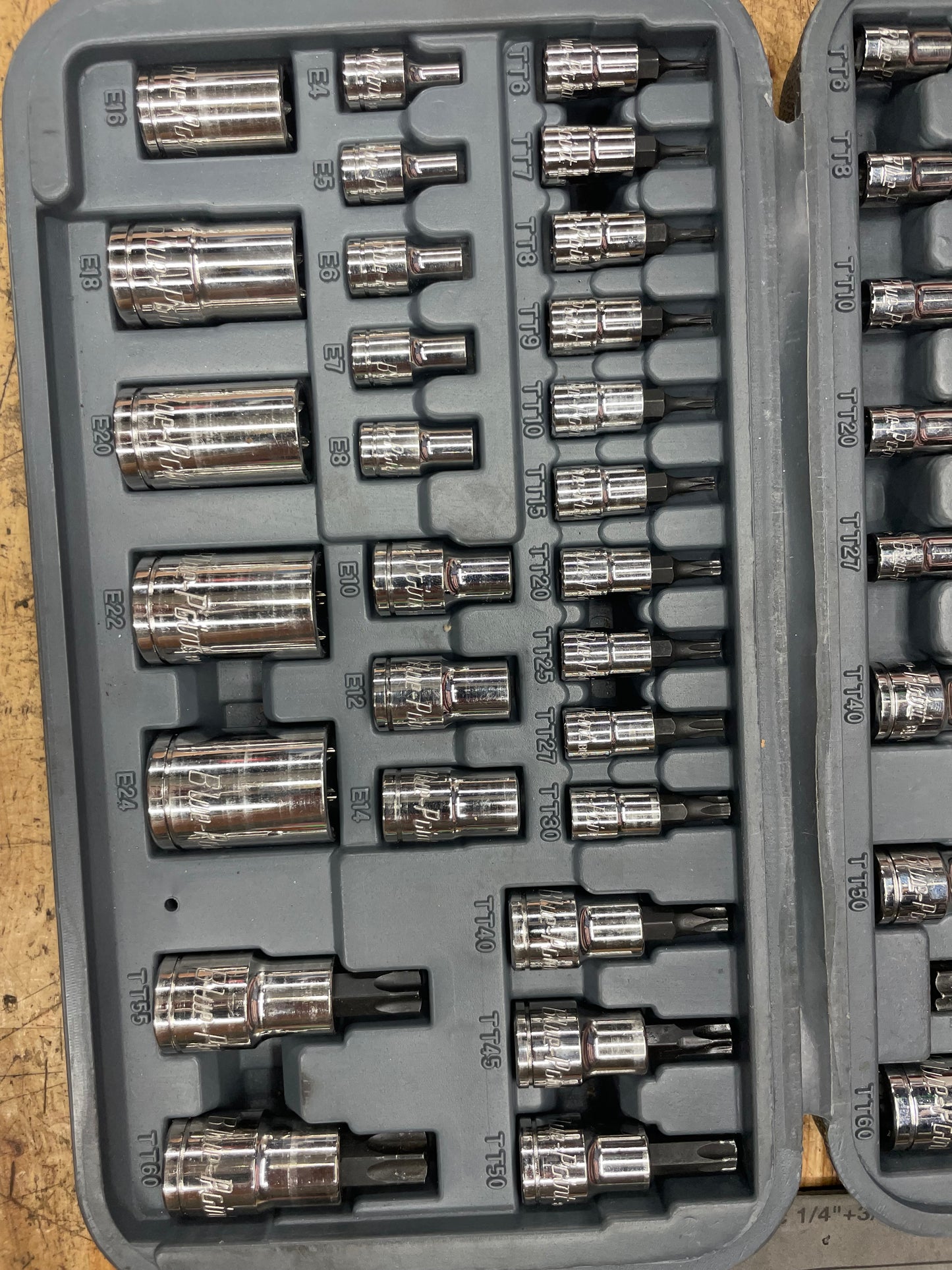 Blue Point Master Tamper Resistant Torx / E-Torx Socket Set BLPTSSC43