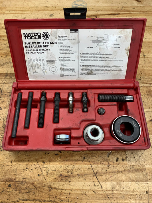 Matco Pulley Puller And Installer Set MST93A