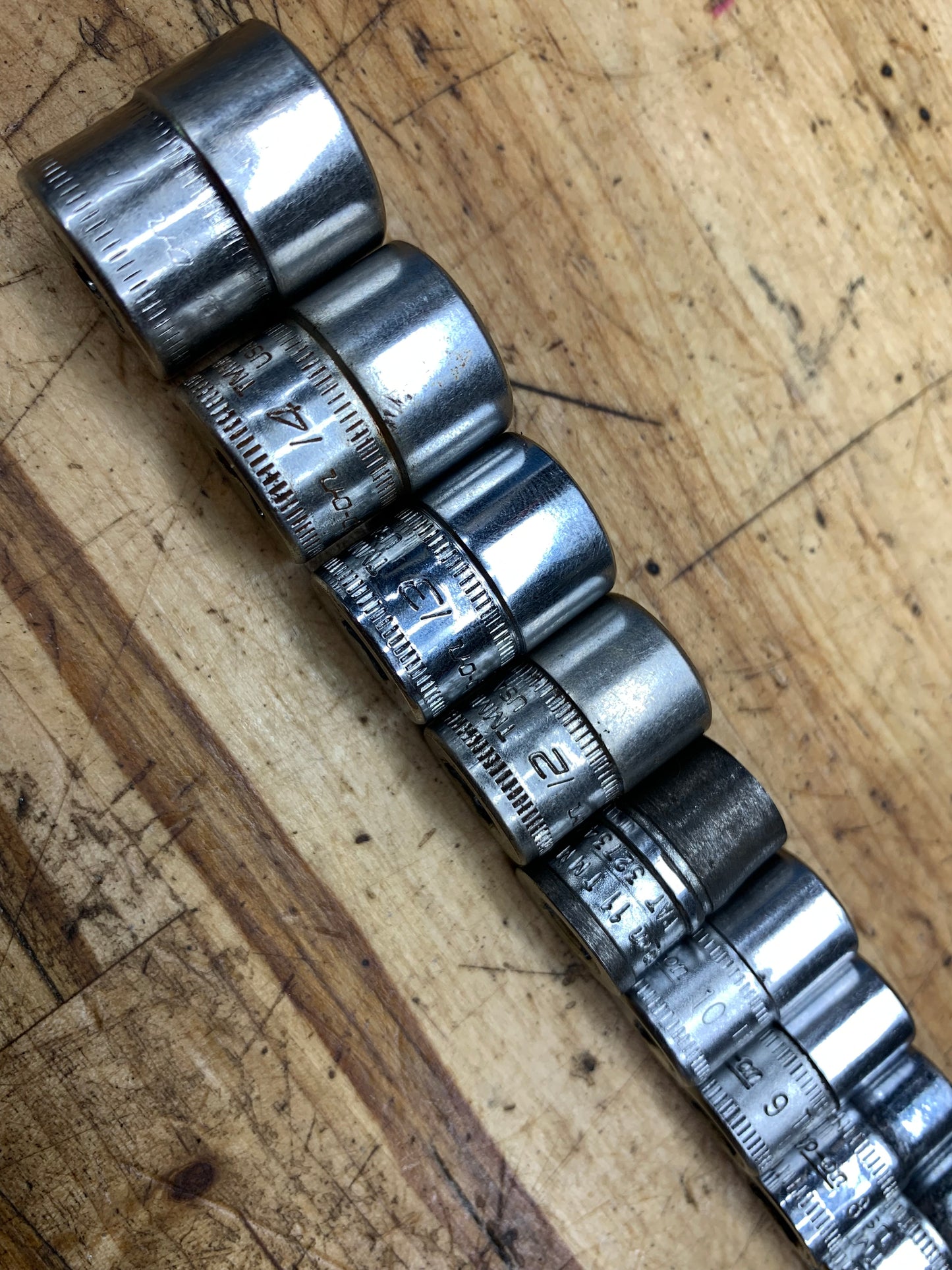 Snap On 1/4" Shallow Socket Set Metric 13pc USA 113TMMY