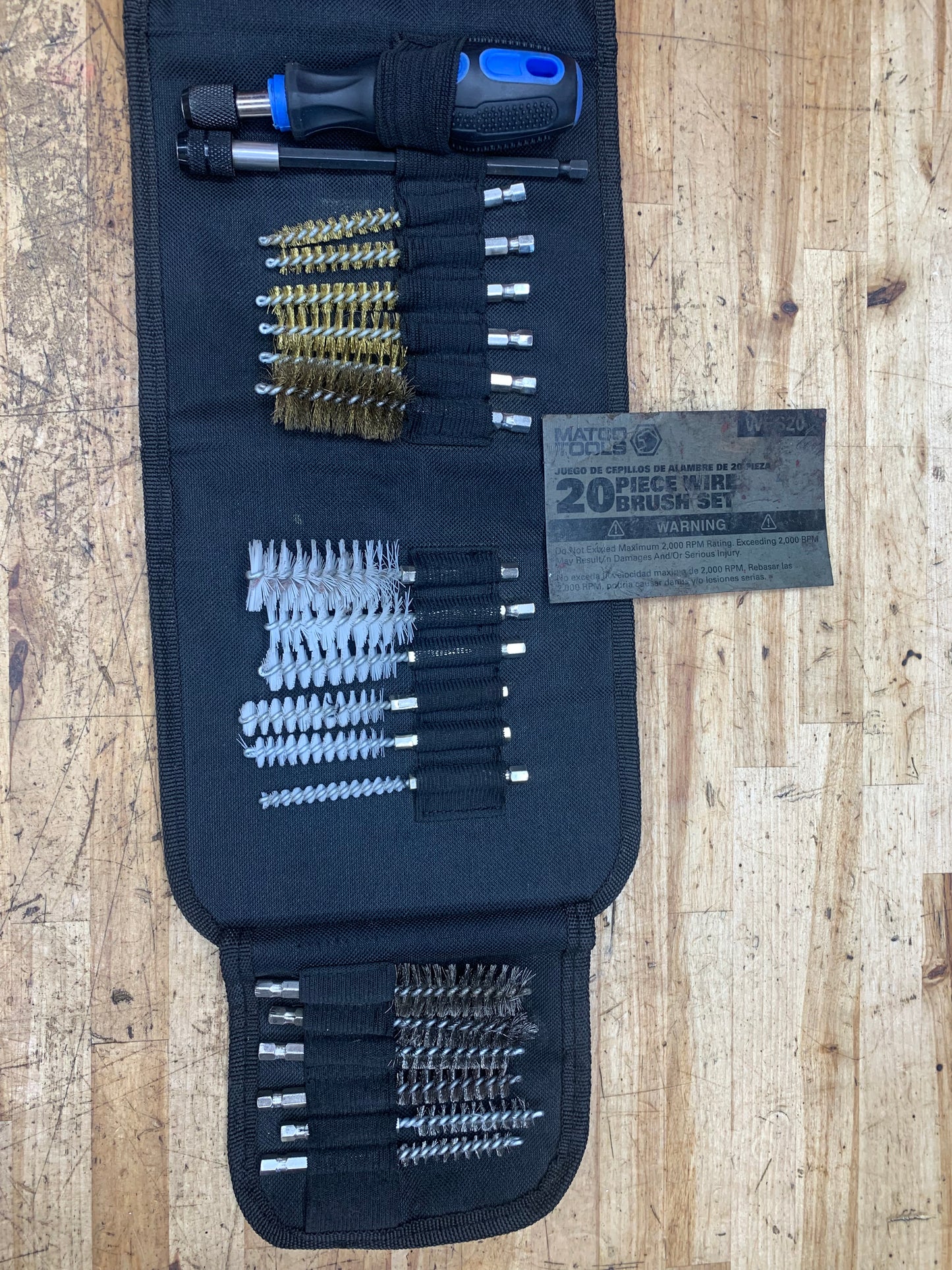 Matco Tools Bore Brush Pouch Set WBS20