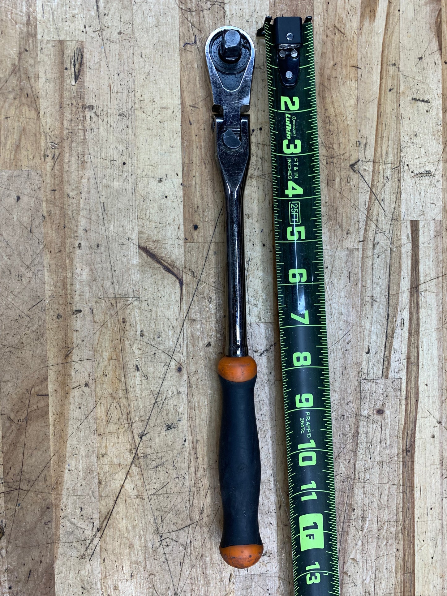 Matco 3/8" Locking Flex Head Ratchet 88 Fine Tooth Orange BFR128NLFx USA