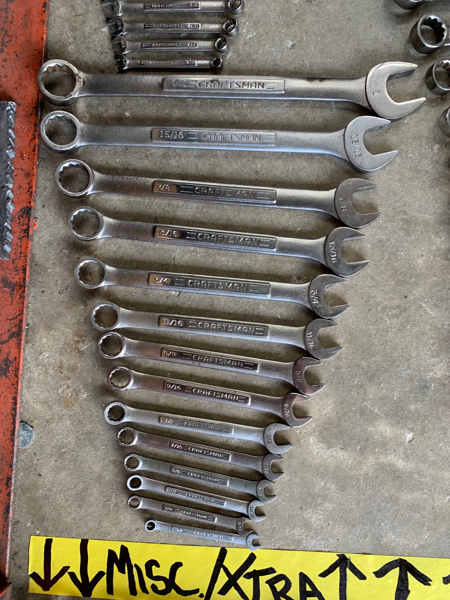 100% USA Craftsman Massive Tool Lot 13 COMPLETE WRENCH SETS SAE & Metric 196Pc