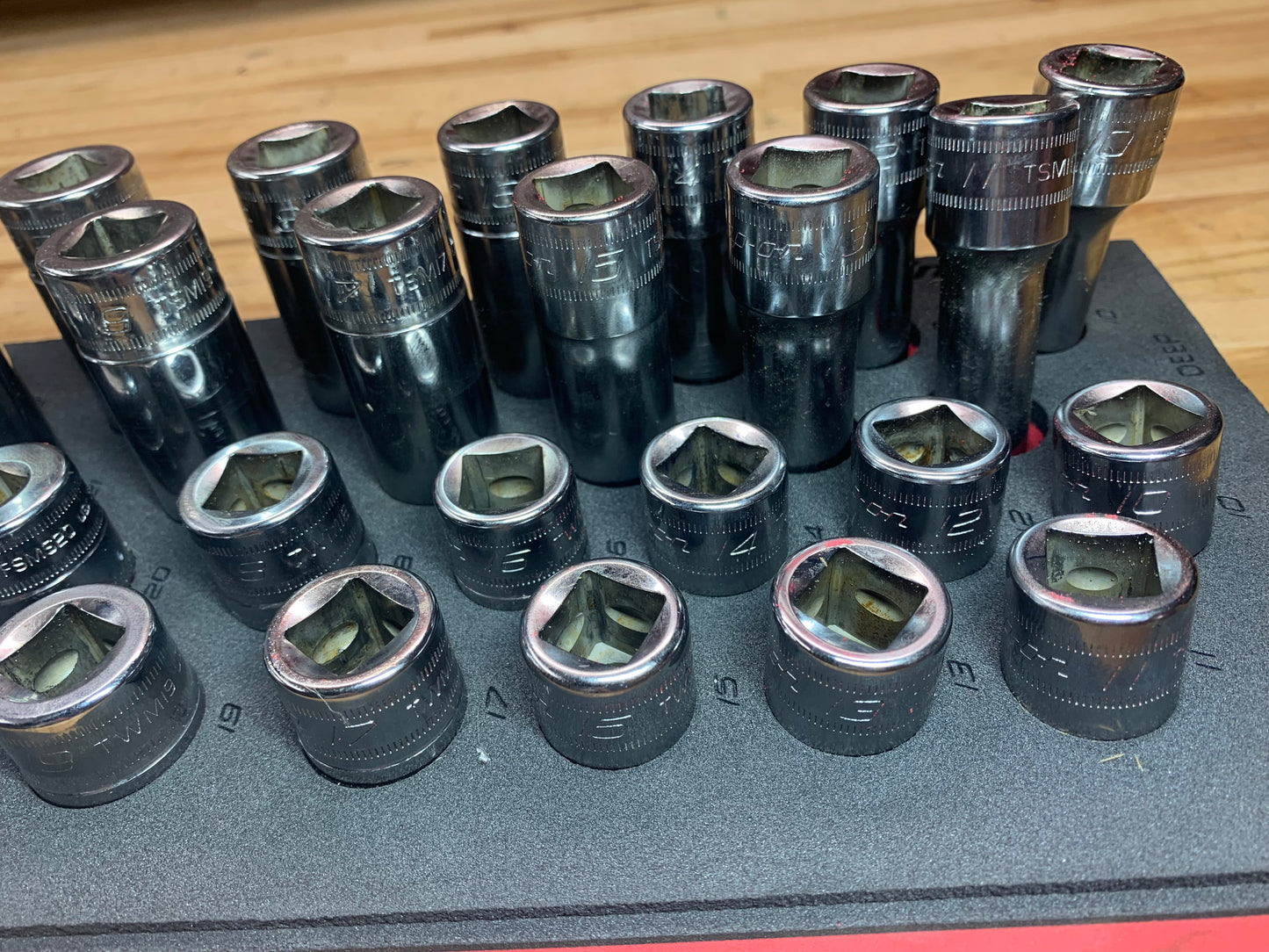 Snap On 46pc 1/2” master socket set metric 346TSWMFR