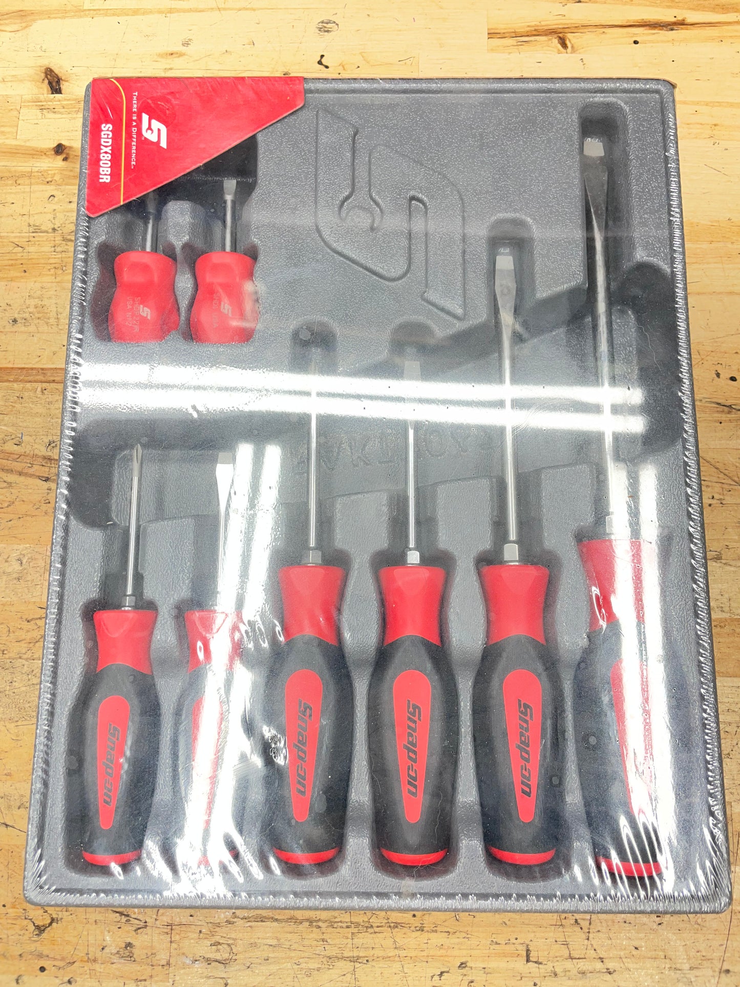 Snap On Instinct Screwdriver Set 8pc NIB USA SGDX80BR