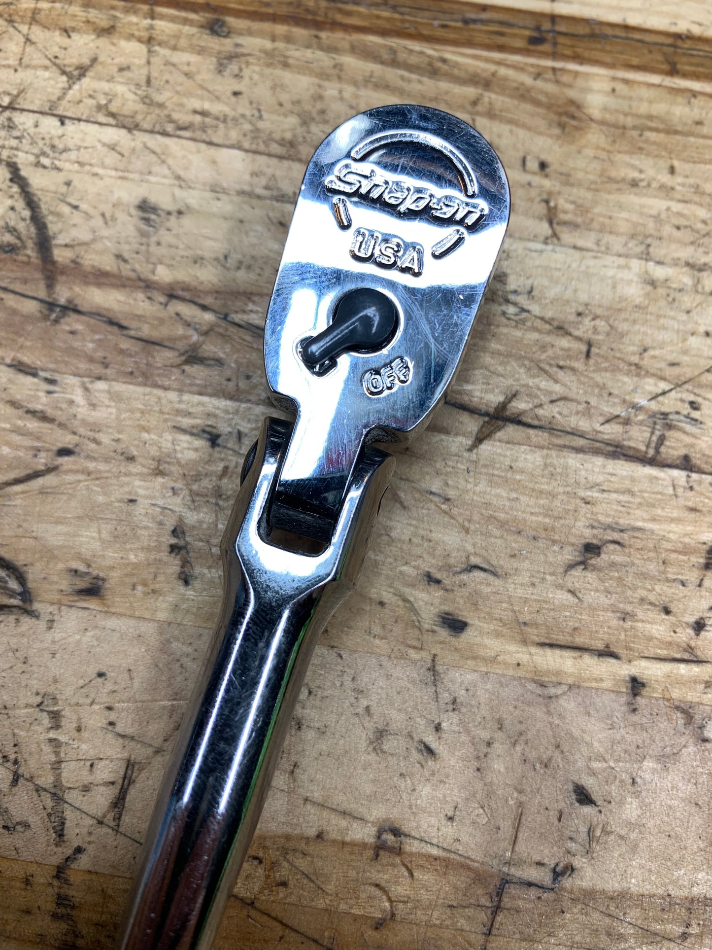Snap On 1/4” Flex Head Ratchet Red Hard Handle USA THLFD72