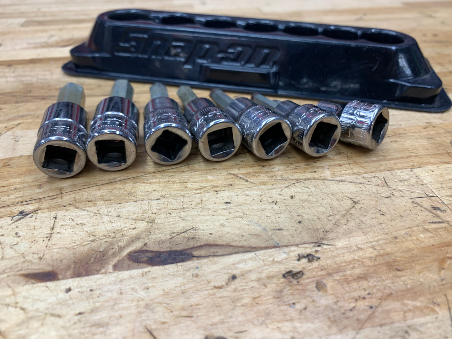 Snap On Metric Hex 3/8” Drive Socket Set w/ Mag. Tray 7pc. USA 207EFAMY