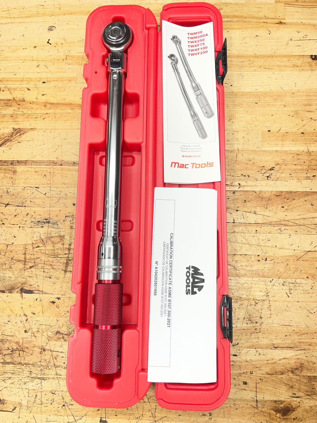 Mac Tools 3/8” Click Type Flex Head Torque Wrench 10-100FtLb. BRAND NEW TWXF100