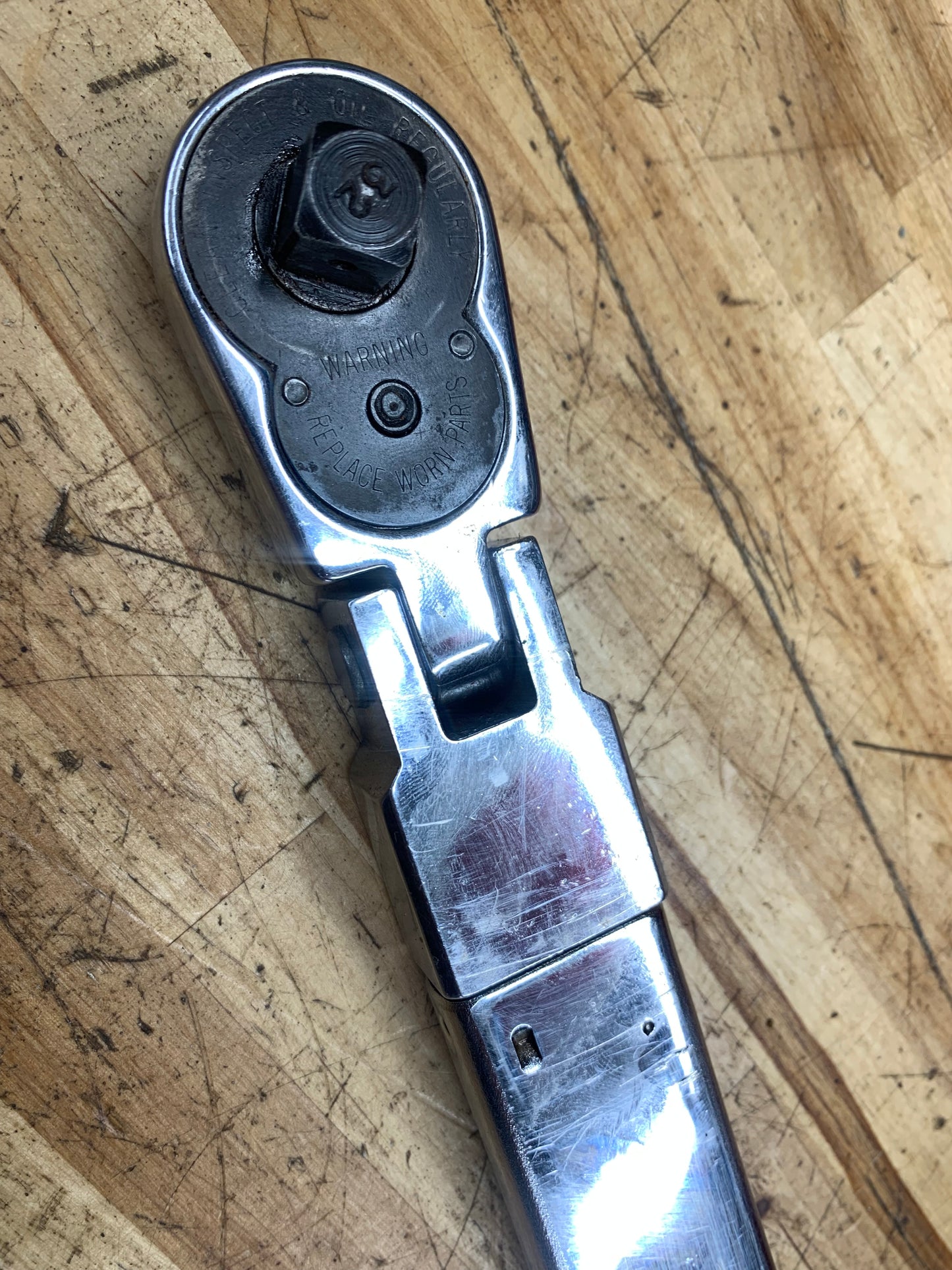 Snap On 1/2” Torque Wrench 50-250 ft lb. Click Style USA TQFR250