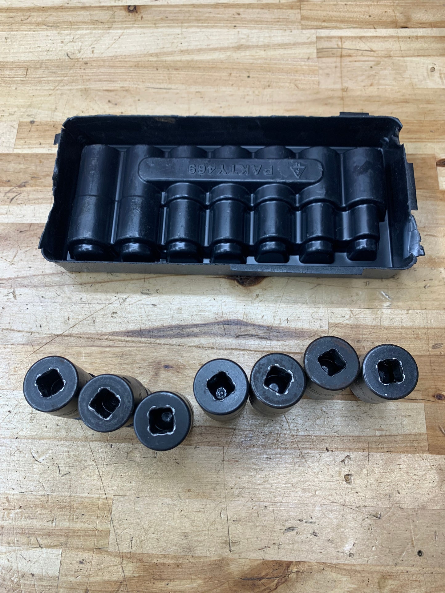 Snap On 3/8” Metric Shallow Impact Swivel Sockets 7pc. 10-18mm 207IPFM