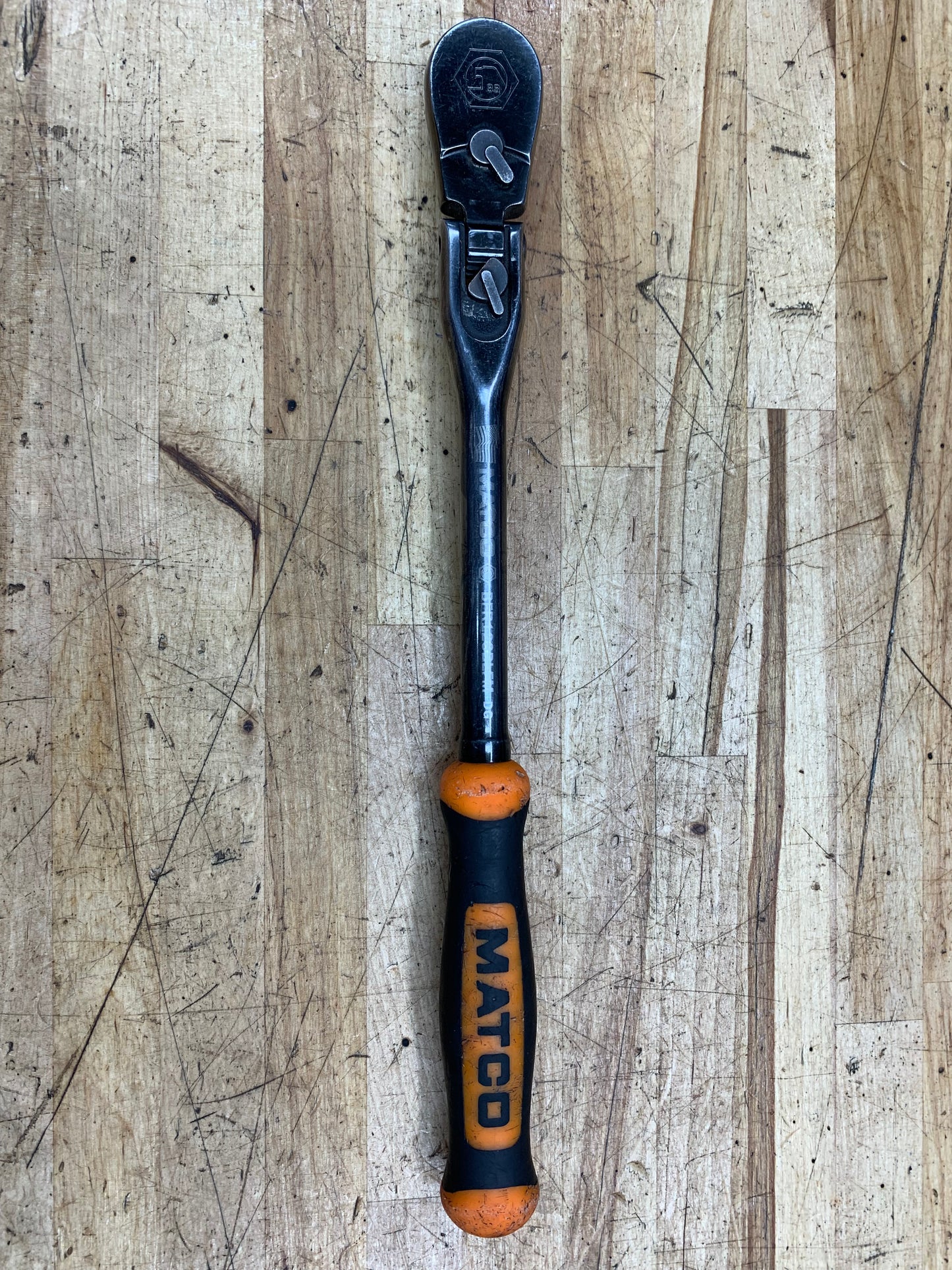 Matco 3/8" Locking Flex Head Ratchet 88 Fine Tooth Orange BFR128BLFM USA