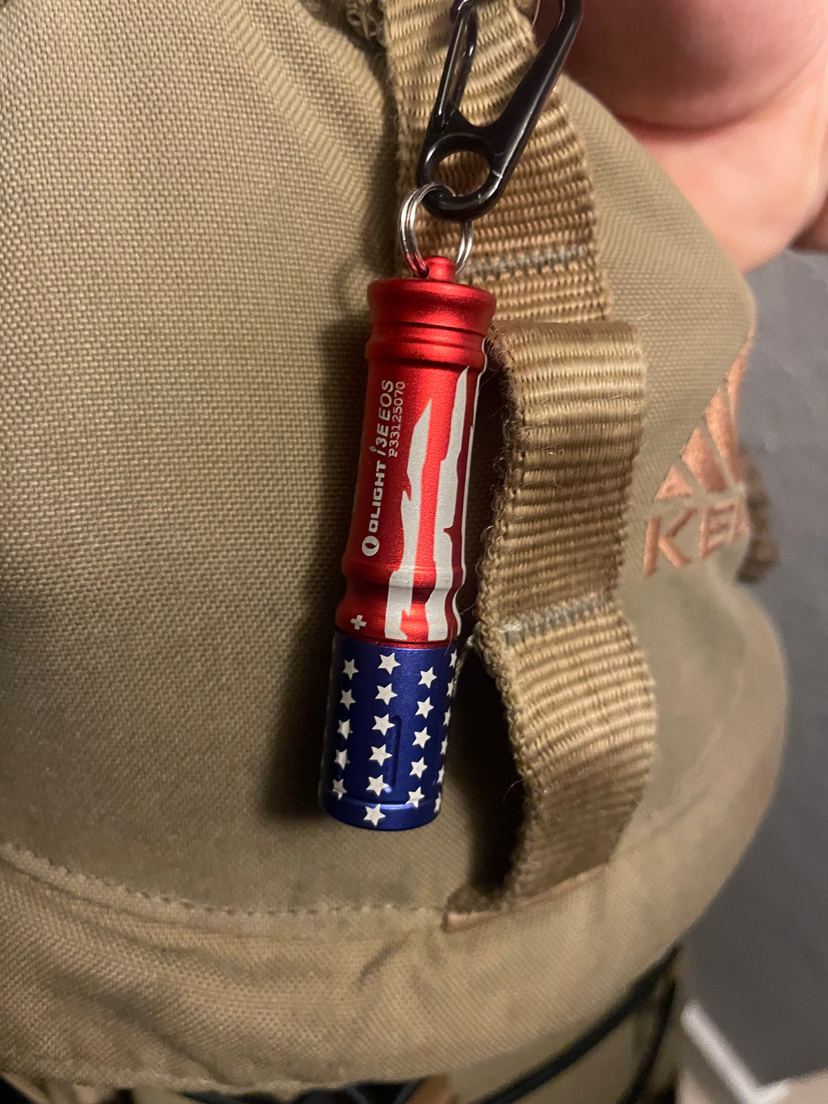 i3E EOS Keychain Flashlight Stars and Stripes BRAND NEW