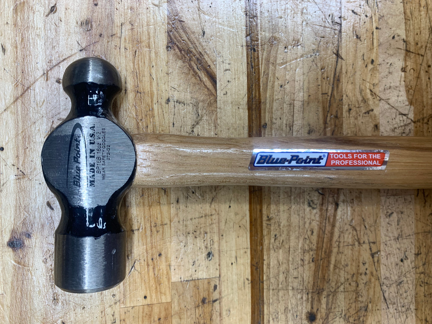 Blue Point 16oz Ball Peen Hammer Excellent Condition USA BP16B