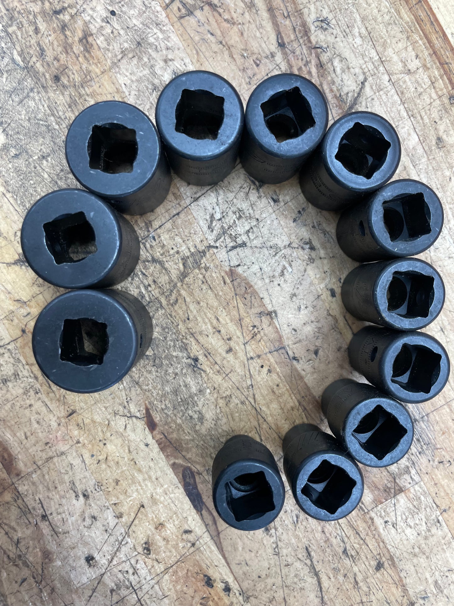 CAT by Snap On 1/2” Metric Shallow Impact Socket Set 12pc USA 10-21mm