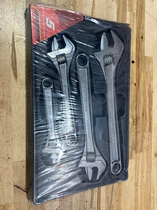 Snap On adjustable wrench set 4 pc BRAND NEW   AD704A