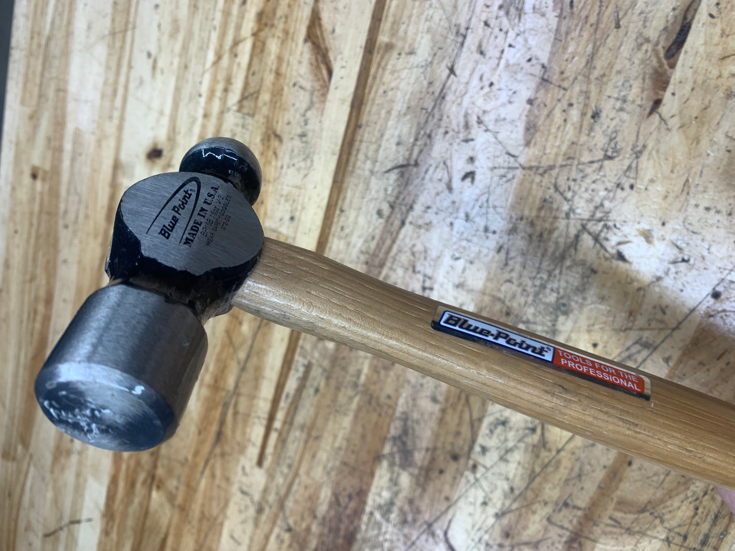 Blue Point 16oz Ball Peen Hammer Excellent Condition USA BP16B