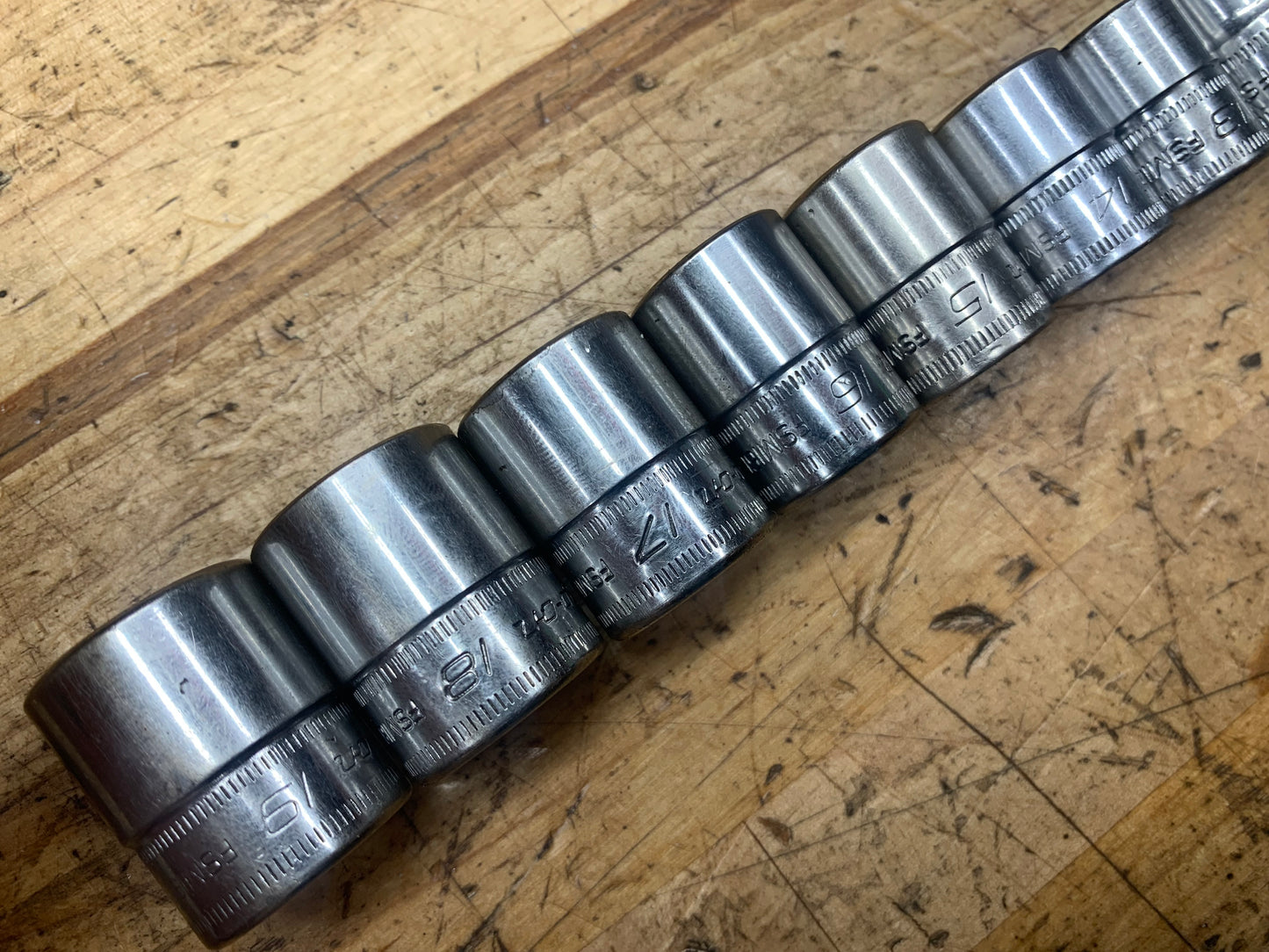 Snap On 3/8” Metric 12pc Shallow Socket Set USA 212FSMY