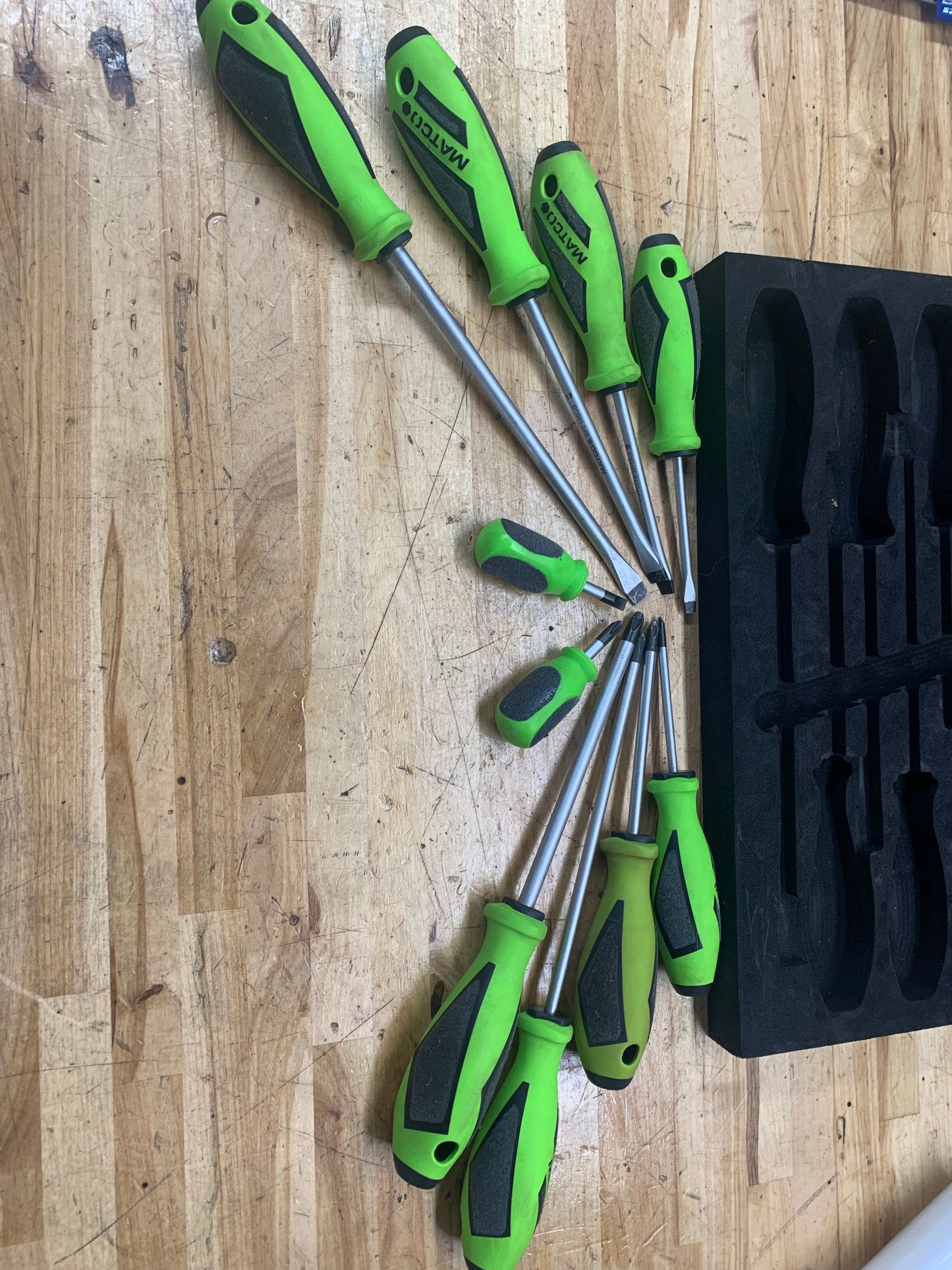 Matco 10pc screwdriver set SSPCB10C