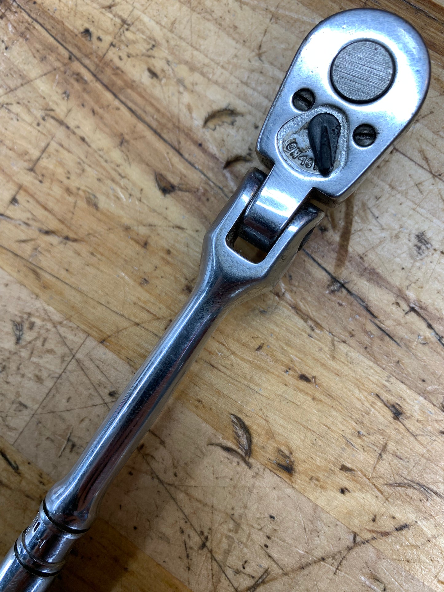 Snap On 1/4" Flex Head Ratchet Vintage USA TM711