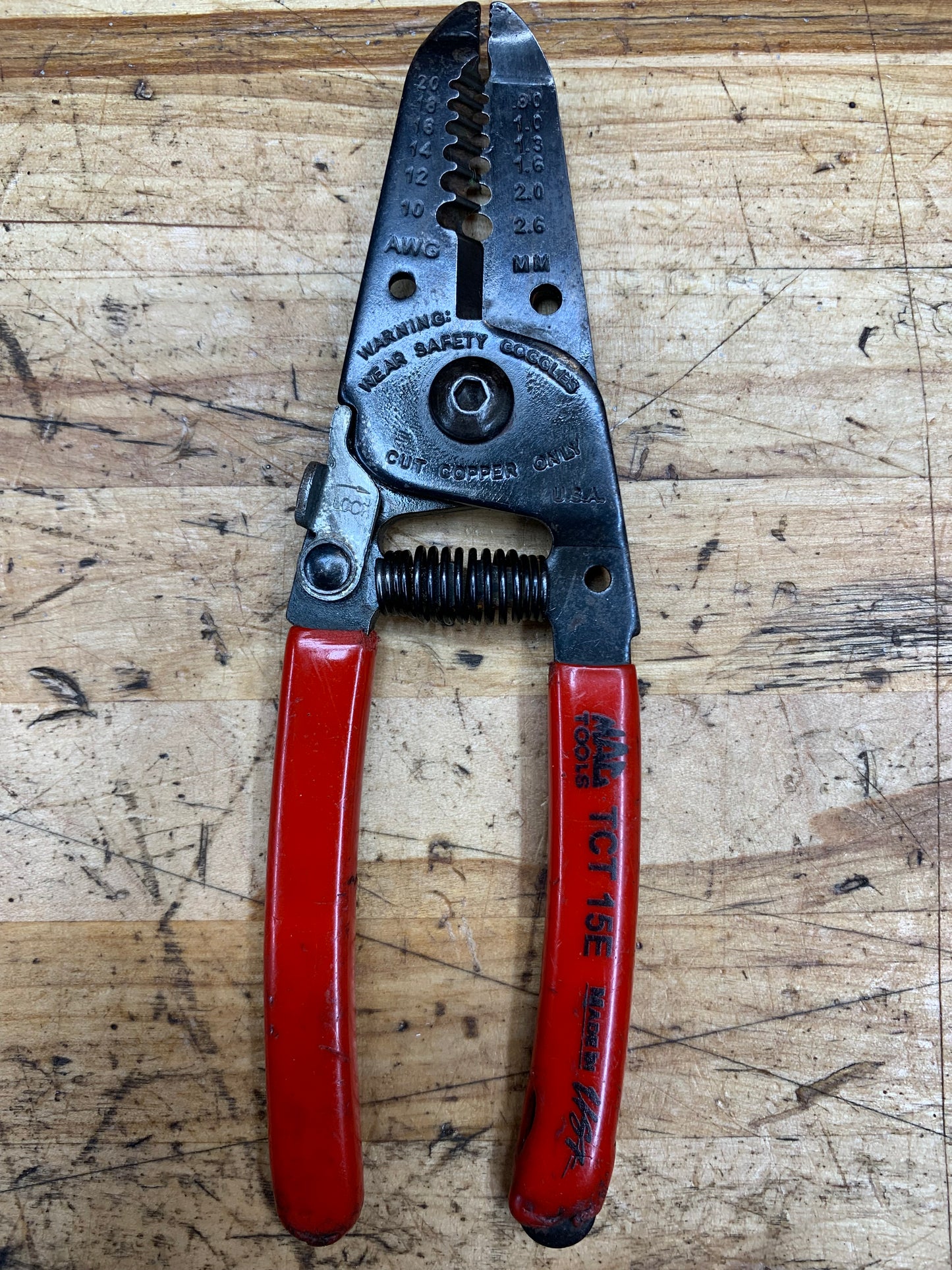 Mac Tools Wire Stripping Pliers USA TC15E