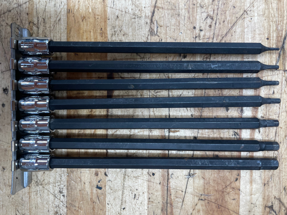 Matco 1/4” Long Hex Bit Socket Set 7pc 1.5-6mm S7AMXL
