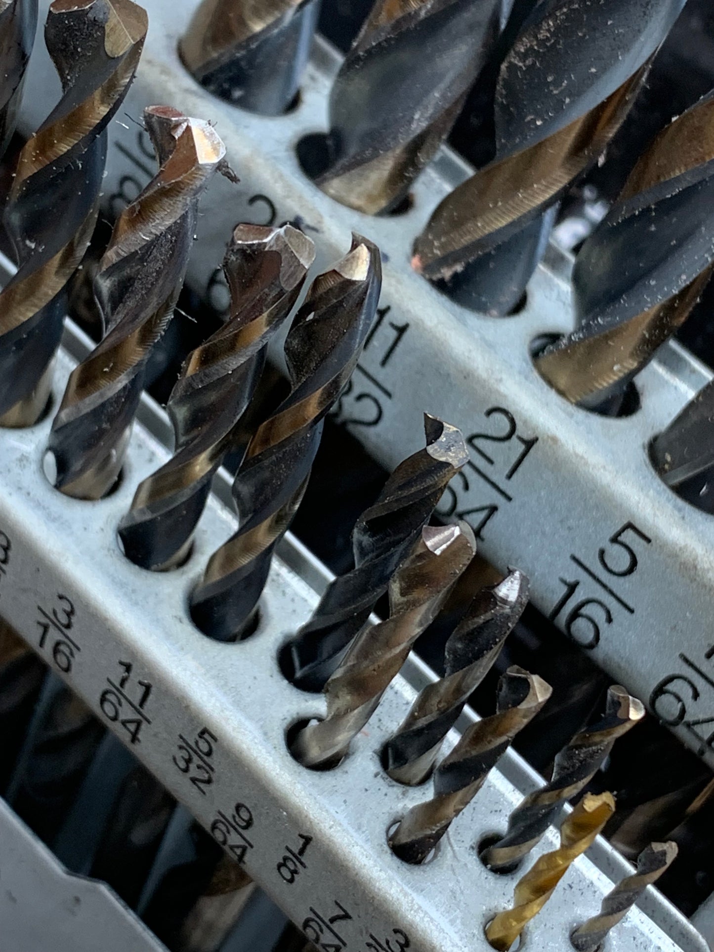 Snap On 21pc HSS Thunderbit SAE Drill Bit Set USA DBTB121