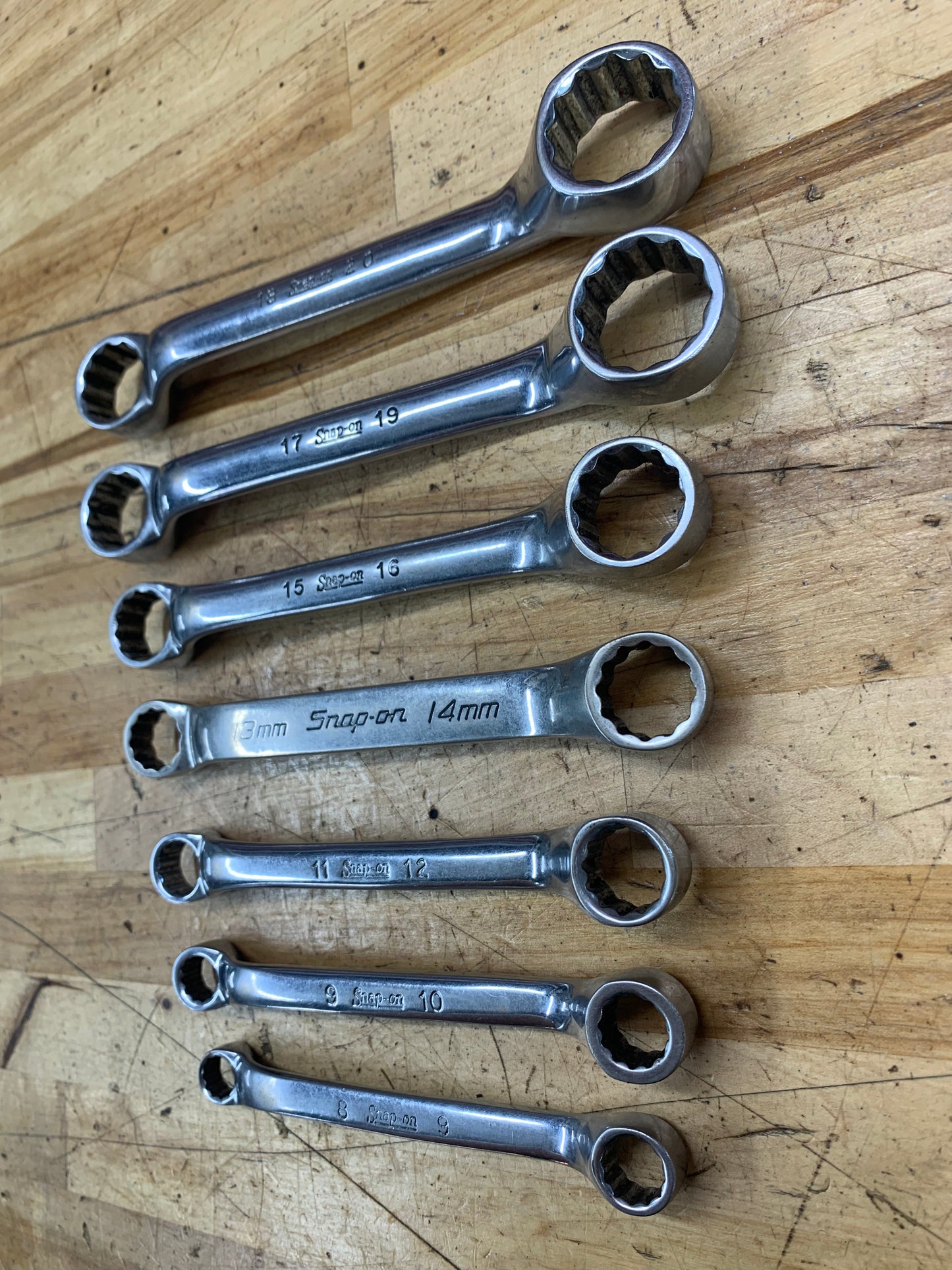 Snap On Metric Offset Box Short Pattern Wrenches 7pc