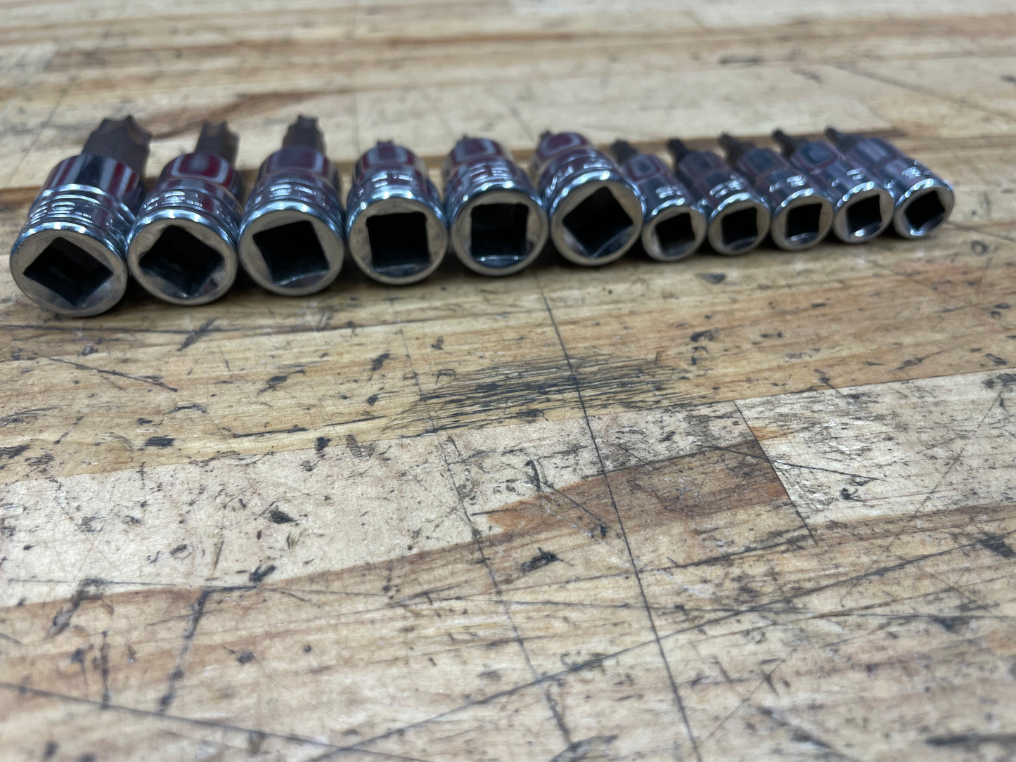 Snap On Torx Socket Set 11pc USA T8-T55