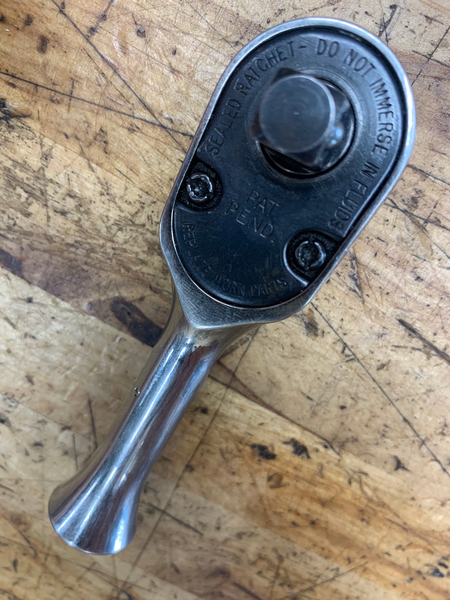 Snap On 3/8" Stubby Ratchet Fine Tooth USA FK80